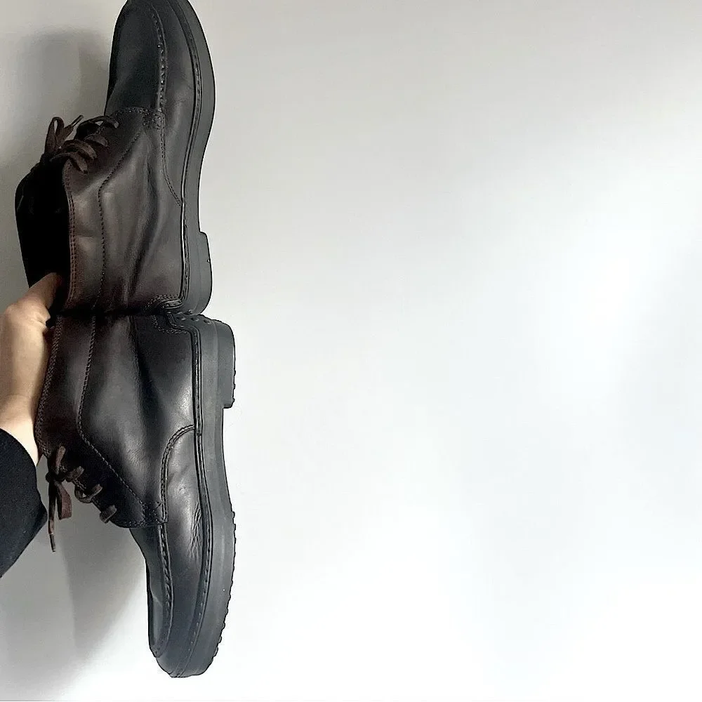 Tod's Brown Leather Lace Up Chelsea Boots Size Men’s 6.5 US